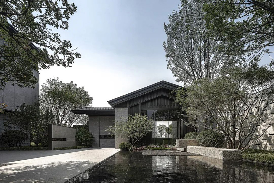 沈陽龍湖地產(chǎn)銷售中心上設(shè)計(jì)方案，以“相”傳達(dá)設(shè)計(jì)禪意