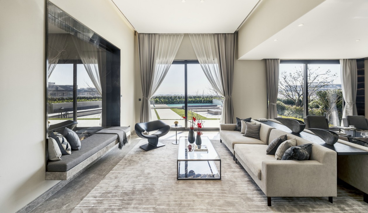 觀承別墅大家樣板房現(xiàn)代軟裝風格-寶億萊軟裝