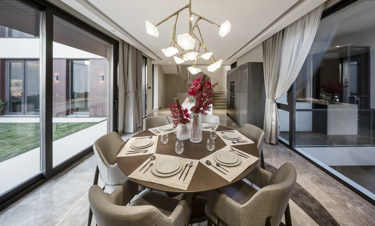 觀承別墅大家樣板房現(xiàn)代軟裝風格-寶億萊軟裝