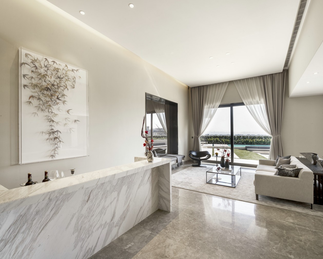 觀承別墅大家樣板房現(xiàn)代軟裝風格-寶億萊軟裝