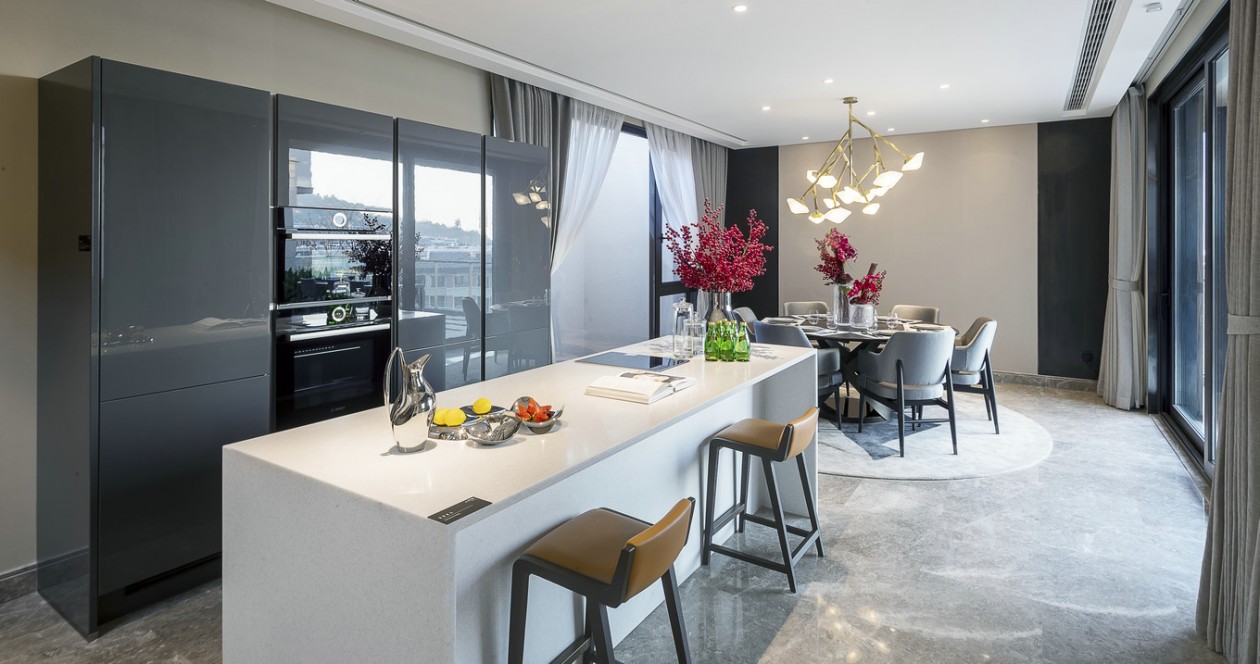 觀承別墅大家樣板房現(xiàn)代軟裝風格-寶億萊軟裝