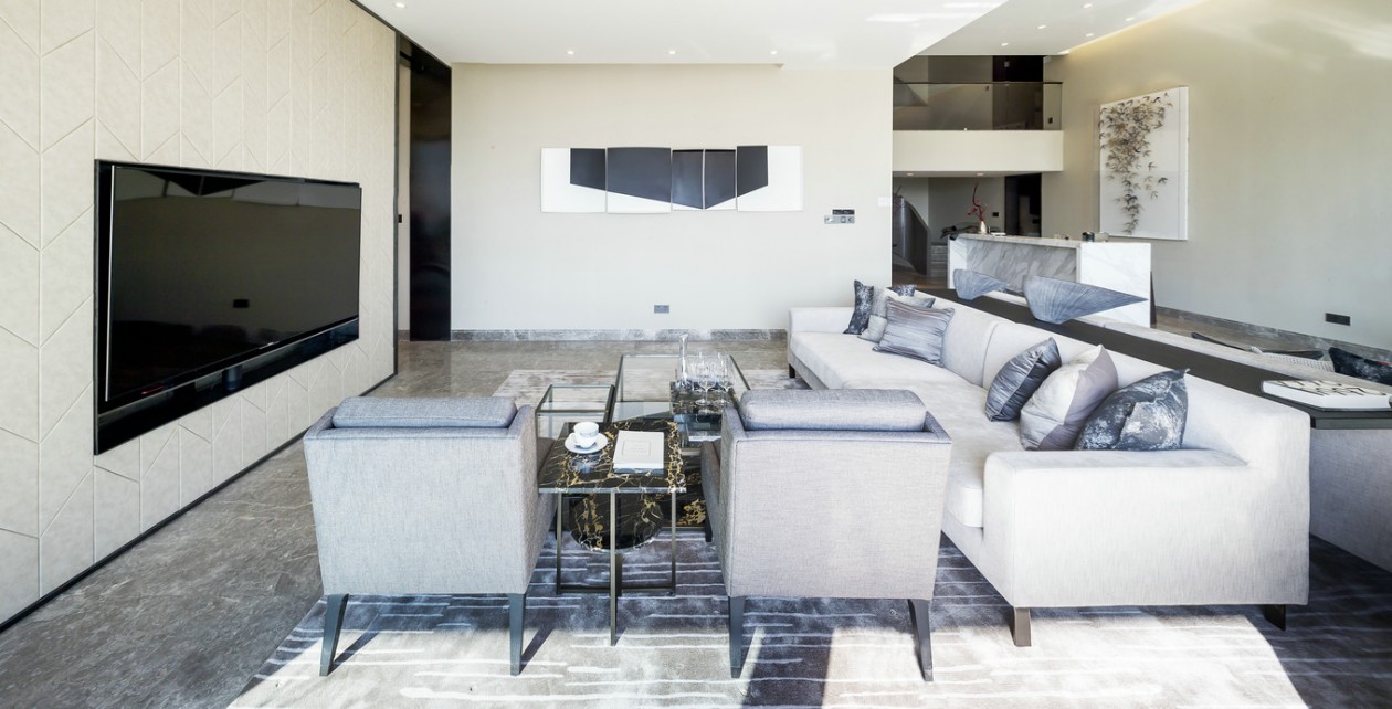 觀承別墅大家樣板房現(xiàn)代軟裝風格-寶億萊軟裝