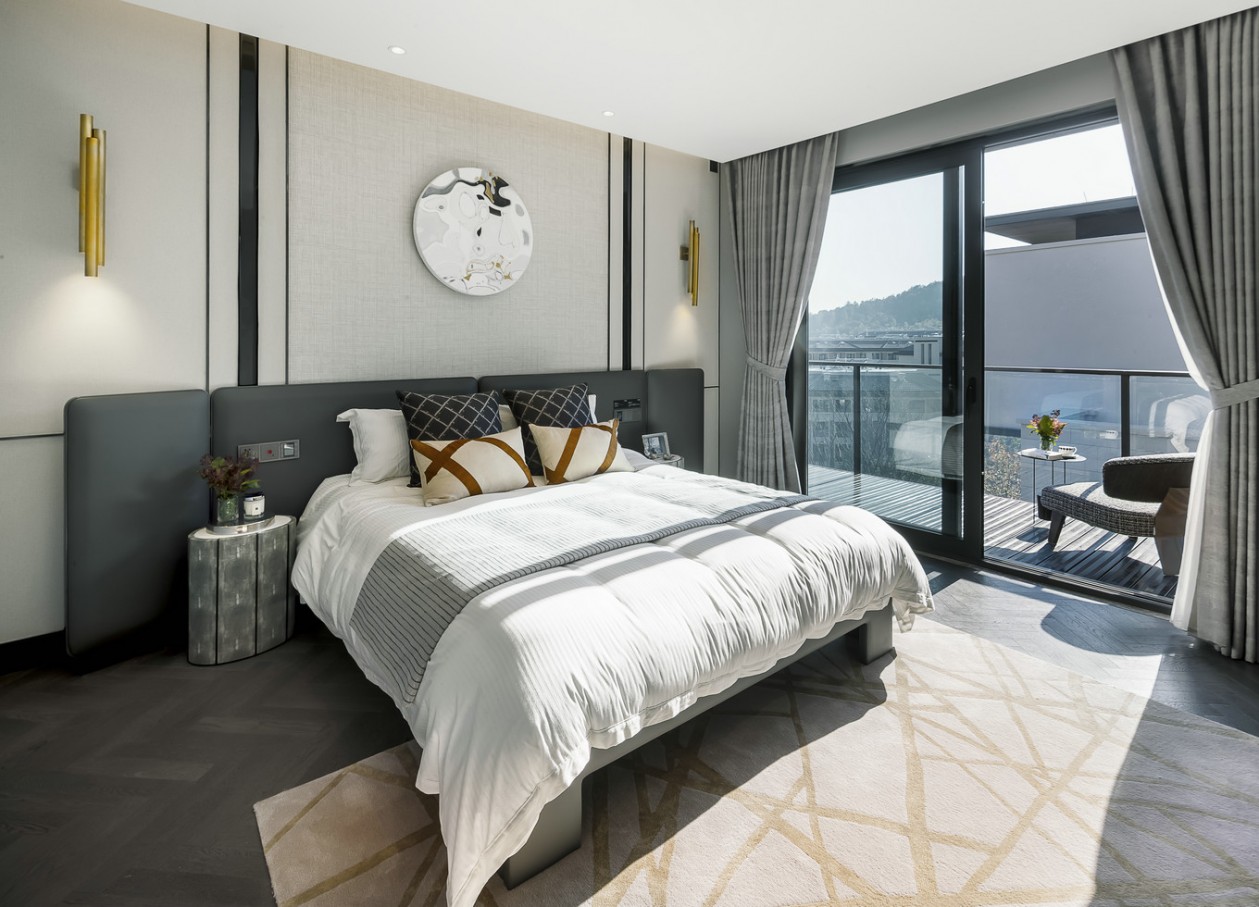 觀承別墅大家樣板房現(xiàn)代軟裝風格-寶億萊軟裝