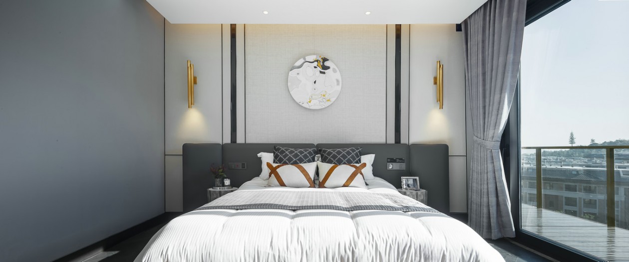 觀承別墅大家樣板房現(xiàn)代軟裝風格-寶億萊軟裝