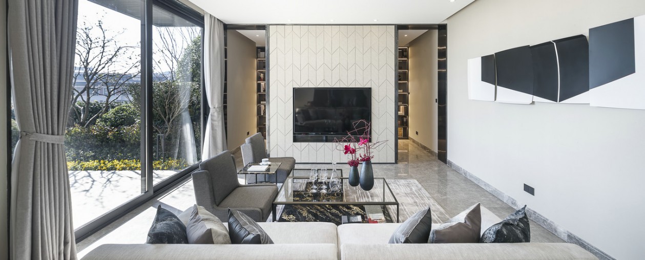 觀承別墅大家樣板房現(xiàn)代軟裝風格-寶億萊軟裝