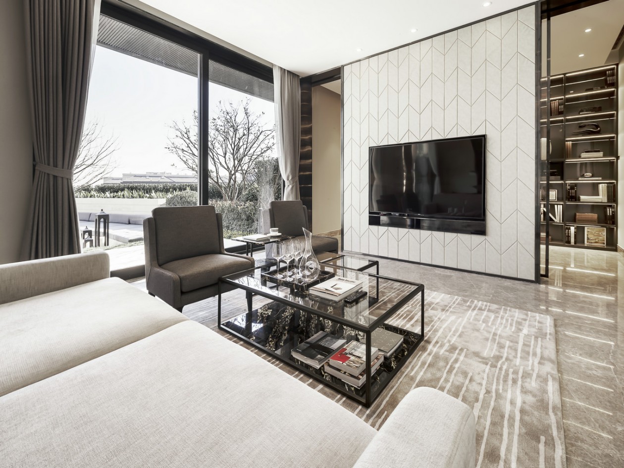 觀承別墅大家樣板房現(xiàn)代軟裝風格-寶億萊軟裝